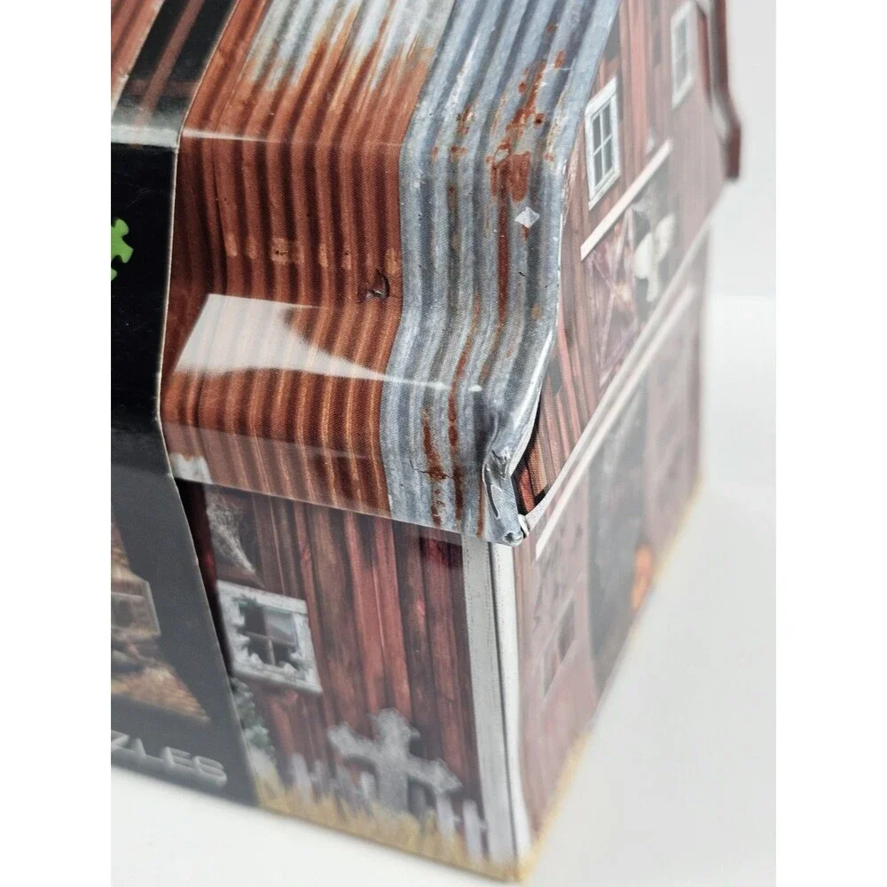 Eurographics Haunted Barn Halloween 550 Piece Puzzle with Collectible Tin